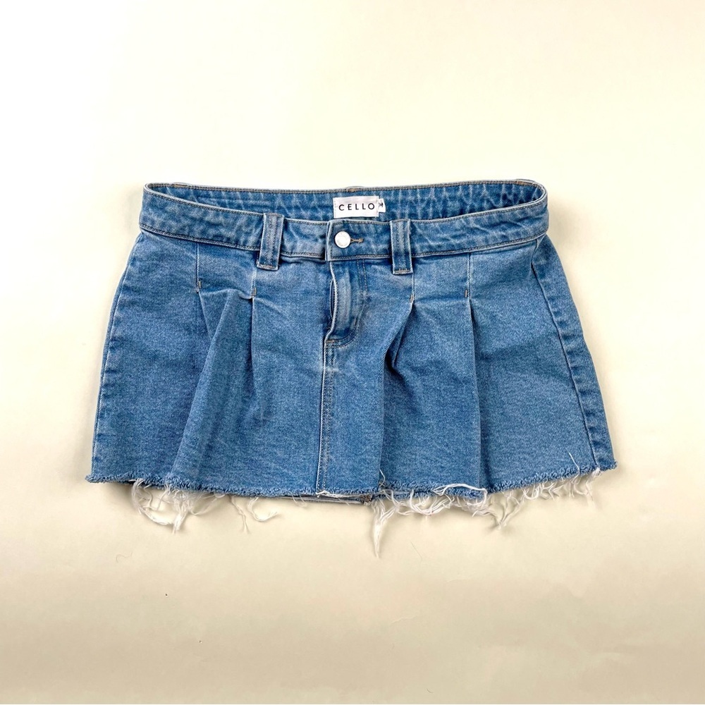 Cello Light Blue Denim skirt
